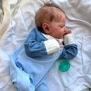 Cozy Blue Baby Onesie